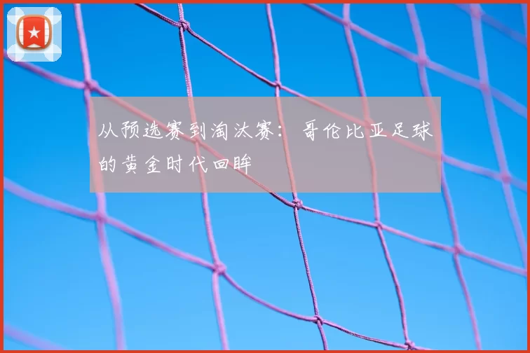 从预选赛到淘汰赛：哥伦比亚足球的黄金时代回眸