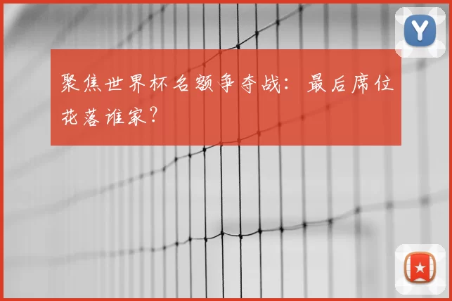 聚焦世界杯名额争夺战:最后席位花落谁家?